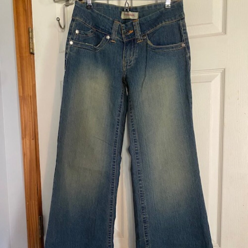 Hydraulic Jeans Wide Leg Stretch Low Rise Size 5/6